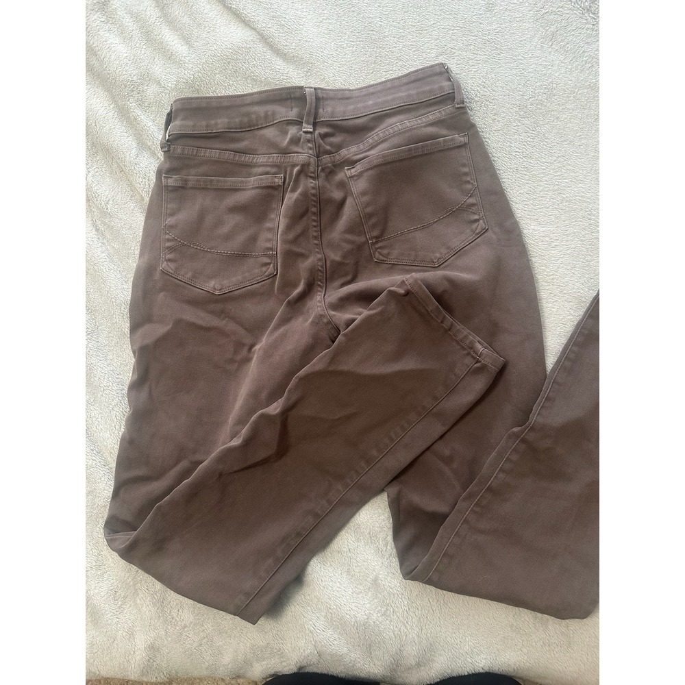 NYDJ Brown Alina Legging Sz 8 Jean Jegging Mid Rise Stretch USA - Picture 2 of 5
